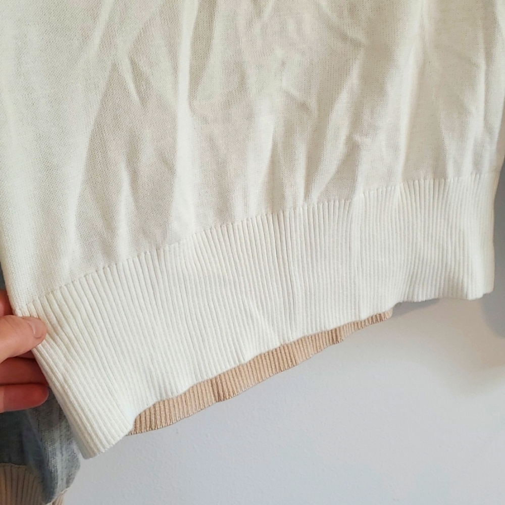 Nwt Revolve Monrow Colorblock Mock Neck Sweater S… - image 5